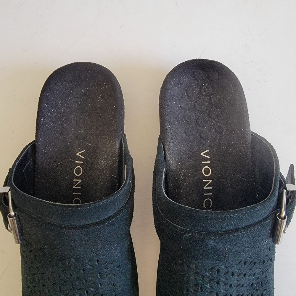 Vionic Moca Black Clog Mule Size 7 EU 38 Slip On Comfort Shoe Minimalist Neutral - Picture 4 of 15